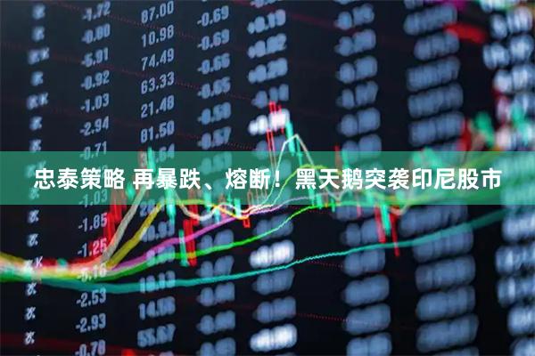 忠泰策略 再暴跌、熔断！黑天鹅突袭印尼股市